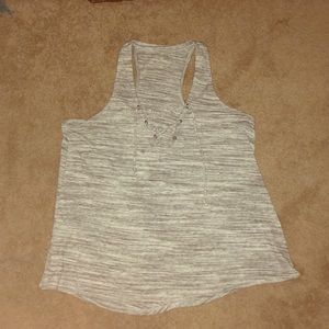 Hollister Tank Top w/ V-neck Cross